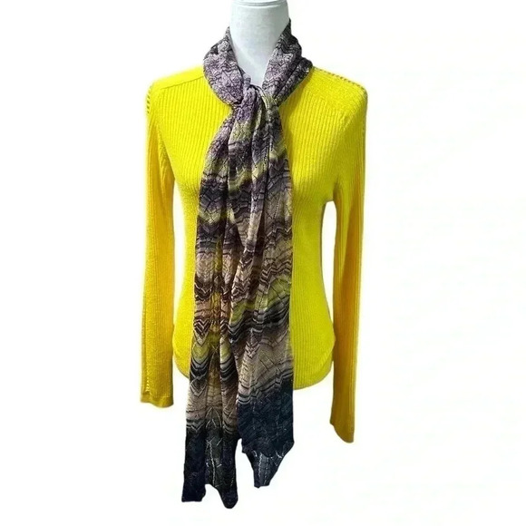 Missoni Large Zig Zag Scarf  60” length - Picture 2 of 5